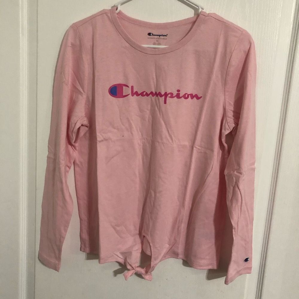 Brand New Champion Authentic Athleticwear Long Sleeve‎ Tees For Girls Size XL